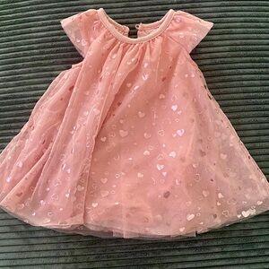 Sparkling pink baby girl dress